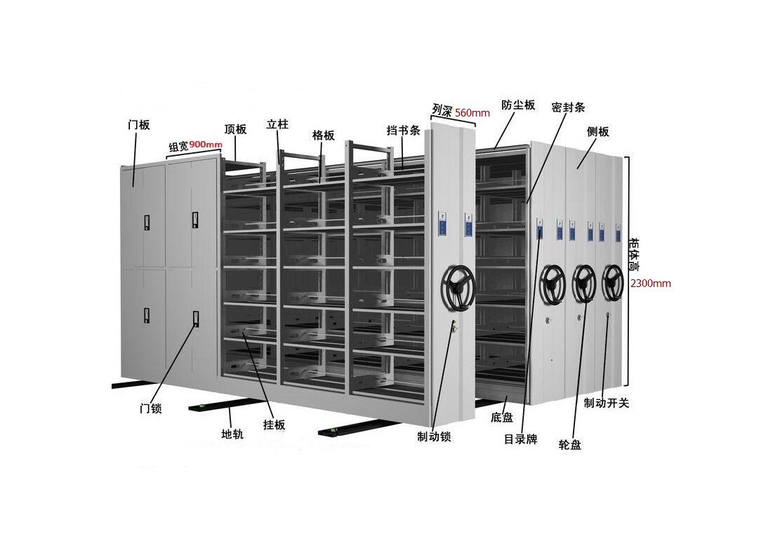 一個密集架可以裝多少宗檔案？